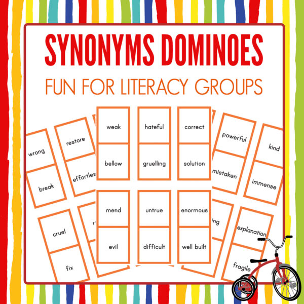 Synonyms Dominoes Game Printable