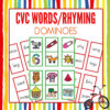 Rhyming Dominoes with CVC Words