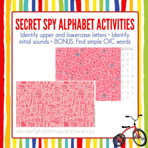 Alphabet Secret Spy Activities